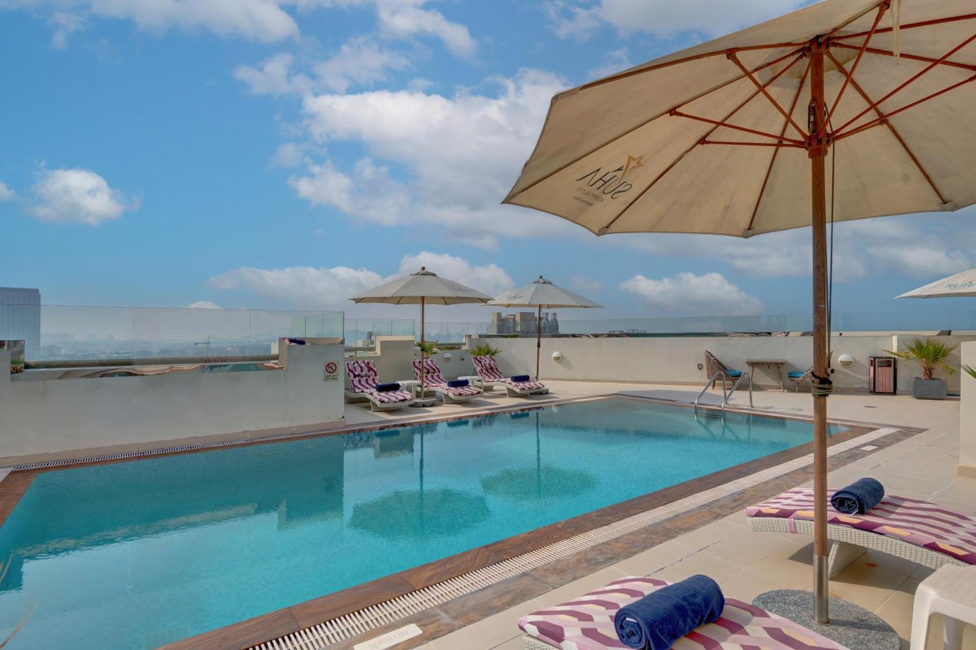 Suha Park Hotel Apartments, Waterfront Jaddaf Dubai Exterior foto